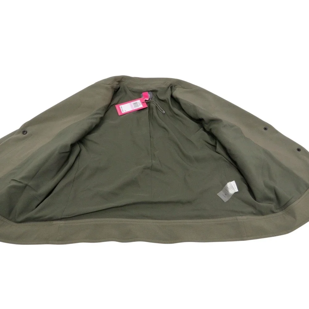 Vince Camuto Cropped Blazer Jacket Olive Green Size 6 NWT Fall Forward MSRP $149 - Picture 4 of 6